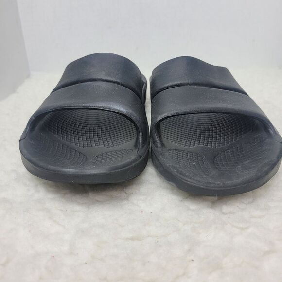 Oofos OOahh Sport Flex Mens Slide Size 9 Recovery Sandals Black main image 4